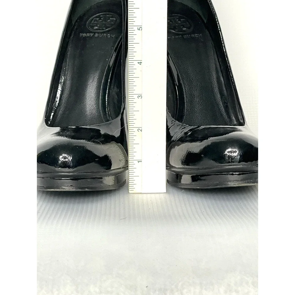 Tory Burch Jude Patent Leather Heels Black Size 10 Stiletto